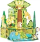 Магнітний конструктор Picasso Tiles Safari 46 елементів PTQ12 (0817338028831) - зображення 1