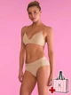 Комплект жіночої білизни (бюстгальтер та трусики-хіпстери) Victoria's Secret 34B/S Бежевий + Подарунковий пакет 26873500 - изображение 1