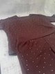 Костюм футболка та шорти дитячий на дівчинку зі стразами Citcit Kids Wear 98р Коричневий (1686) - изображение 5