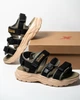 Мужские сандалии Xtep Sandals 975219500002-7 45р 29 см Black/Leaf Green черные с зеленым (11610205) - изображение 1
