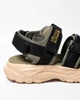 Мужские сандалии Xtep Sandals 975219500002-7 45р 29 см Black/Leaf Green черные с зеленым (11610205) - изображение 6