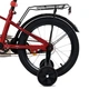 Велосипед детский Profi MB 14021 BRAVE, стальная рама, надувные резиновые колеса 14", красный - изображение 5