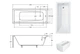 Ванна Besco Modern 160х70 см с ногами (А0053231) - изображение 2