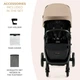 Коляска Kinderkraft Mitzy Linen Beige (KSMITZ00BEG0000) (5902533924356) - зображення 8