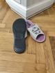 Женские льняные тапочки Belsta с вышивкой и открытым носком Лавандовые 37 - изображение 4