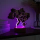 Светильник-ночник 3D «Карта Украины» LED многослойный из дерева от Enjoy The Wood RGB подсветка - изображение 6