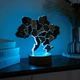 Светильник-ночник 3D «Карта Украины» LED многослойный из дерева от Enjoy The Wood RGB подсветка - изображение 1