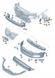 Кріплення переднього бампера Volkswagen Passat CC 2008-2012, праве, AVTM, 3C8807184A, 187420932 - зображення 2