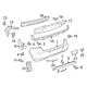 Кріплення заднього бампера Volkswagen Golf 5 Plus/Golf 6 2009-2013, ліве, велике, AVTM, 5K6807393C, 187411961 - зображення 2