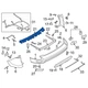 Крепление заднего бампера Ford Kuga/Escape 2013-2020, среднее, AVTM, CJ5Z17754B, 182817959 - изображение 2