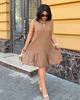 Женское платье льняное бежевое 56-60 р1357.234 - изображение 4