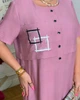 Жіноча сукня вільного крою рожева 56-58 р844.4451 - зображення 8