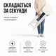 Табурет полубарный складной 63 см из массива ясеня, деревянный стул эргономичной формы, белый цвет Ш-63 - изображение 6