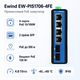 Коммутатор Ewind EW-PIS1706-4FE неуправляемый настольный 6-портовый PoE 2–120 Вт - изображение 2