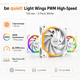 Комплект корпусных вентиляторов be quiet! Light Wings PWM High-Speed 120 мм 2500 об/мин ARGB 3 шт. White (BL101) - изображение 2