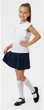 Блузка для девочки с коротким рукавом Sly 135/S/19 белый 134 - изображение 1