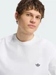 Футболка хлопковая длинная мужская Adidas Originals Trefoil Essentials IA7534 XL White (4069993300616) - изображение 4
