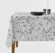 Скатерть Ardesto Grey leaves 120х140 см полиэстер Серая (ART07GL) - изображение 5