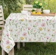 Скатерть Ardesto Spring flowers 120х140 см полиэстер Белая (ART07FL) - изображение 5