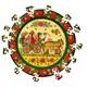 Пазл деревянный UkrainianPuzzles Петриковская свадьба (4820275290397) - изображение 1