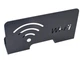 Подставка для роутера Wi-Fi серая вертикальная металлическая, короб настенный держатель маршрутизатора на стену, универсальная полка под роутер WiFi 275х150х55 мм крепление органайзер под вайфай свич модем - изображение 7
