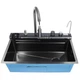 Кухонна мийка багатофункціональна Zerix ZH7546-SET-05 Decor Graphite з вбудованим змішувачем з нерж.сталі - зображення 4