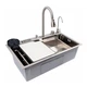 Кухонна мийка багатофункціональна Zerix ZH7546-SET-06 Decor SS Color з вбудованим змішувачем з нерж.cталі - зображення 1