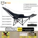 Крісло шезлонг розкладне туристичне Moon Chair, стілець із сумкою для перенесення black - зображення 8