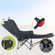 Крісло шезлонг розкладне туристичне Moon Chair, стілець із сумкою для перенесення black - зображення 9