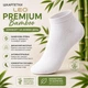 Шкарпети LEO Premium Bamboo короткі, 3 пари, білі,з бамбукової пряжі, розмір 40-45 - зображення 2