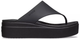 Жіночі в'єтнамки для пляжу Crocs Brooklyn Flip Black (36-37, чорний) - изображение 4