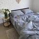 Комплект постельного белья Ell Home (турецкая жатка) Серый полуторный 50/70 - изображение 5