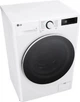 Пральна машина LG серії AI DD™ TurboWash™ 360˚ F2X5FS5W, фронтальна, вузька, 47,5 см, 9 кг, 1200, клас А/A/B, 12 програм, інверторний, дисплей, білий - зображення 5