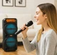 Bluetooth-колонка з бездротовим мікрофоном, 42.6х18.5х16.1см, GTS-1880, Чорний / Портативна колонка / Караоке колонка - изображение 6