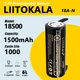 Акумулятор Liitokala 18500 Lii-18A-N 1500mAh 3.7V з контактами під пайку - изображение 3