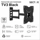 Крепление для телевизора Sector TV3 Black кронштейн настенный 13-55" - изображение 3