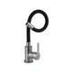Смеситель для кухни Brinex Pure 015F3 с гибким изливом Nickel/Black (47059) - изображение 2