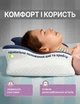Ортопедическая подушка с эффектом памяти для сна, анатомическая подушка-бабочка для поддержки шеи от боли и храпа, сине-белая - изображение 2