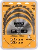 Набір пильних дисків DeWalt Construction 24T/48T 250 x 30 мм 3 шт. DT1963-QZ (5035048095805) - зображення 1