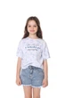 Футболка с коротким рукавом для девочки 134 цвет голубой YUKI ЦБ-00295239 - изображение 1