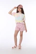 Футболка с коротким рукавом для девочки 122 цвет голубой YUKI ЦБ-00295250 - изображение 2