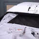 Комплект постельного белья MirSon King Size 220х240 см 17-0936 Line Art Cats Бязь (2200012732366) - изображение 5