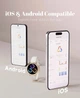 Умные часы TOOBUR Petite 37 мм AMOLED для женщин, фитнес-трекер Android/iOS, бежевый - изображение 5
