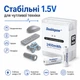 Акумуляторні батарейки з USB зарядкою (4 шт.) Doublepow Li-Ion AA 1.5V 2400 mAh - зображення 4