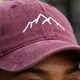 Кепка Mountain хлопковая летняя с принтом Горы, унисекс бейбсолка универсальный размер регулируемая 54-60 см Красный - изображение 12
