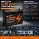 Литий-железо-фосфатный аккумулятор MFUZOP LiFePO4 12.8V 100Ah 1280Wh с BMS - изображение 1