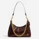 Сумка-багет женская из натуральной кожи средняя Coach Juliet Shoulder Bag 25 BG-COA-130 Коричневая (196395540143) - изображение 1