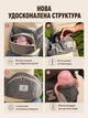 Хіпсіт переноска для дитини на поясі до 15 кг дитяче сидіння на стегні з міні спинкою 2 положення носіння обличчям вперед назад на боці ергономічна анатомічна підтримка регульований пояс з поперековою кишенею поліестер дихаючий Swan Baby темно-сірий - зображення 3