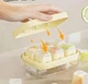 Форма-прес для льоду, з контейнером для зберігання. Жовта - изображение 1