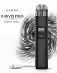 Pod-система Smok Novo Pro Matte Black сигарета электронная Смок Ново на 1300 мАч до 30 Вт многоразовая 3 мл боковая заправка - изображение 1